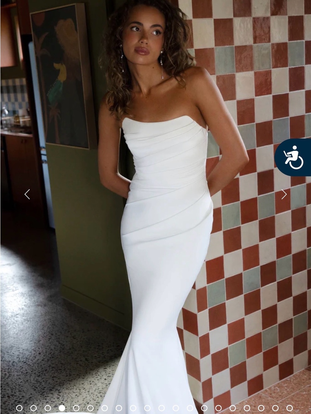 Grace Loves Lace Strapless White Mermaid Wedding Gown - Ivory
